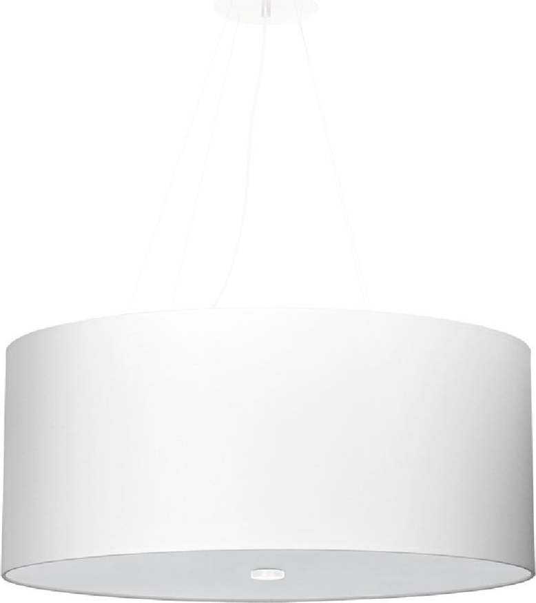 Bílé závěsné svítidlo se skleněným stínidlem ø 60 cm Volta – Nice Lamps Nice Lamps