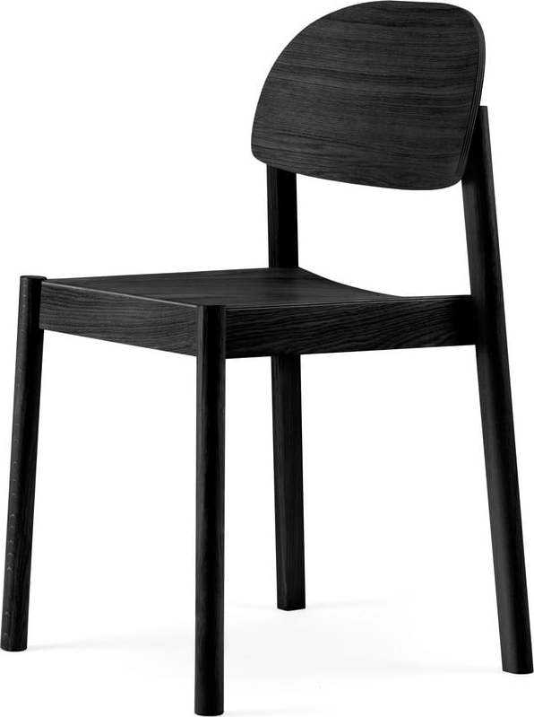 Černá jídelní židle z dubového dřeva EMKO Citizen Oval Emko