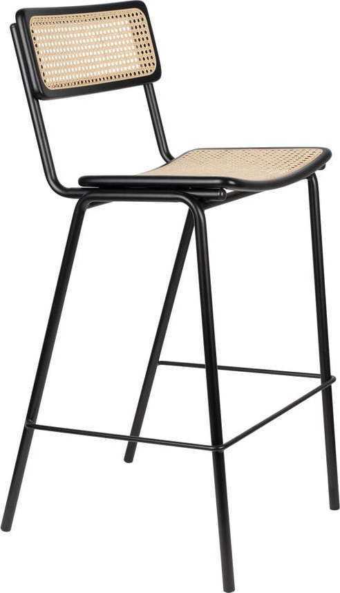 Černé ratanové barové židle v sadě 2 ks 106 cm Jort - Zuiver Zuiver