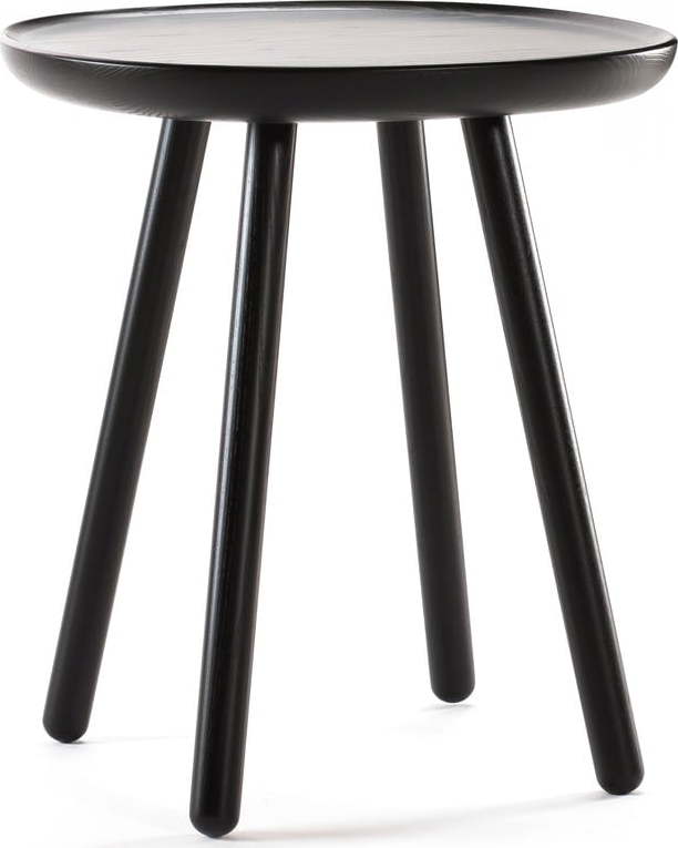 Černý odkládací stolek z masivu EMKO Naïve