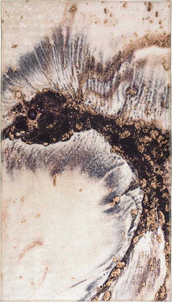 Krémovo-hnědý pratelný koberec 180x120 cm - Vitaus Vitaus