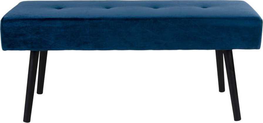 Modrá sametová lavice Bonami Essentials Skiby Bonami Essentials