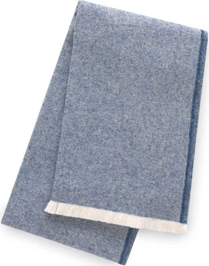 Modrý pléd s podílem bavlny Euromant Linen