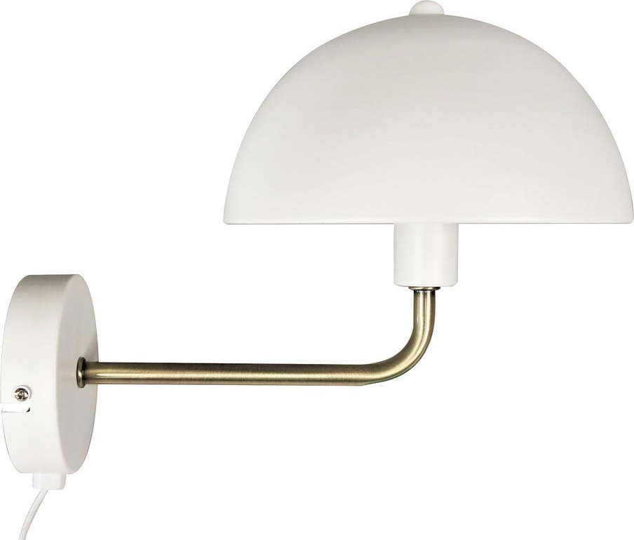 Nástěnná lampa v bílo-zlaté barvě Leitmotiv Bonnet