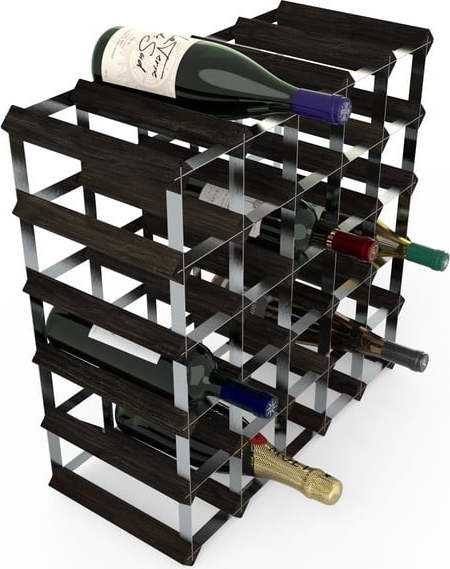 Regál na víno z jasanového dřeva na 30 lahví - RTA Rta