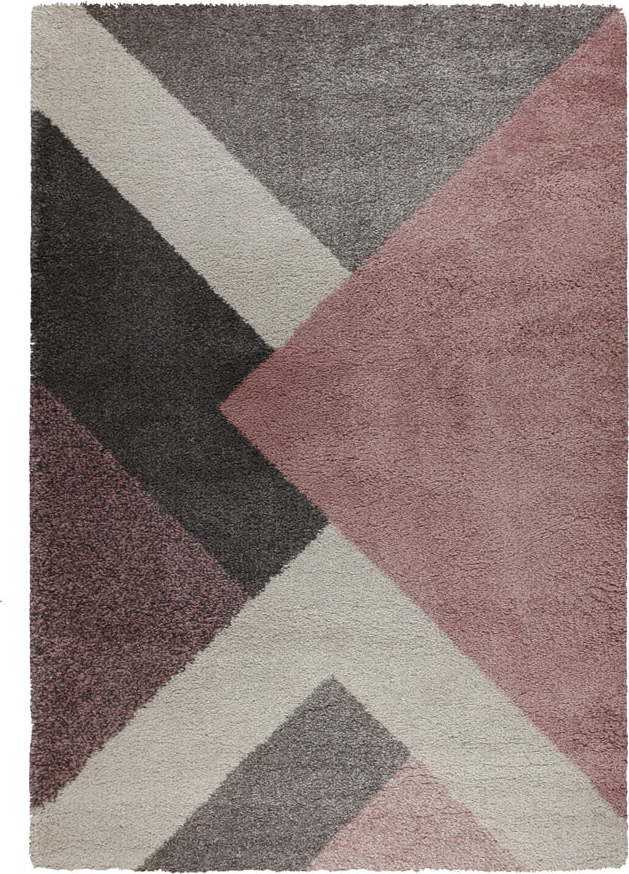 Růžovo-šedý koberec Flair Rugs Zula