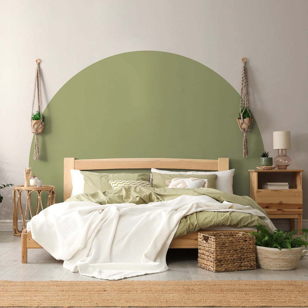Samolepka na zeď 165x140 cm Olive Green – Ambiance Ambiance