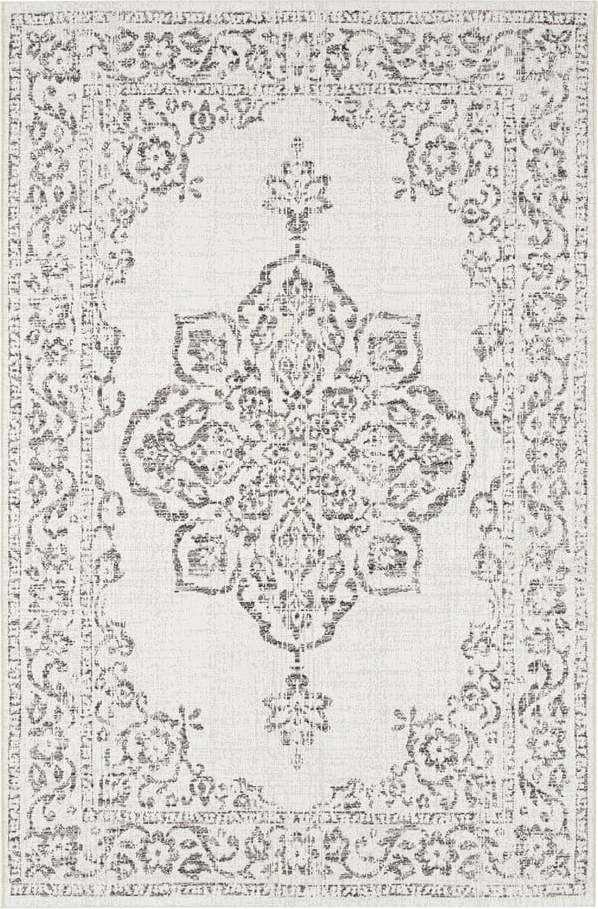 Šedo-krémový venkovní koberec NORTHRUGS Tilos