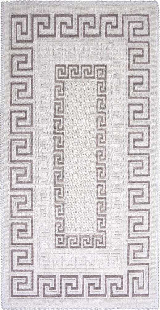 Šedobéžový bavlněný koberec Vitaus Versace