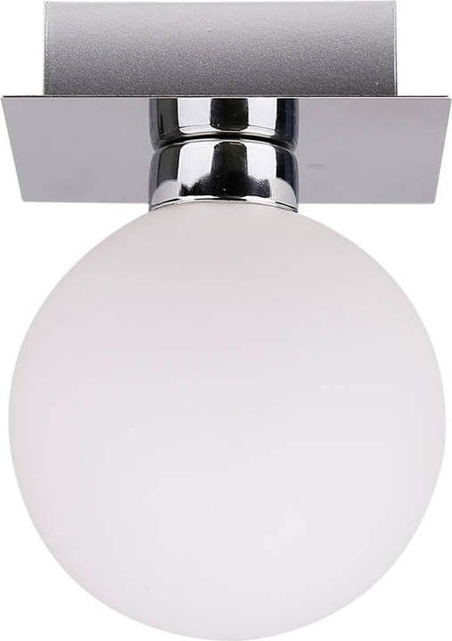 Stropní svítidlo ve stříbrné barvě se skleněným stínidlem 10x10 cm Oden – Candellux Lighting Candellux Lighting