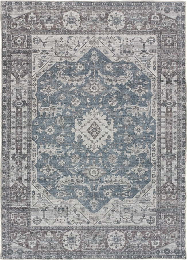 Modrý koberec 80x150 cm Mandala – Universal Universal