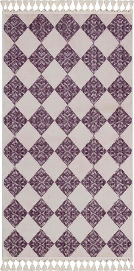 Fialovo-béžový pratelný koberec 160x100 cm - Vitaus Vitaus