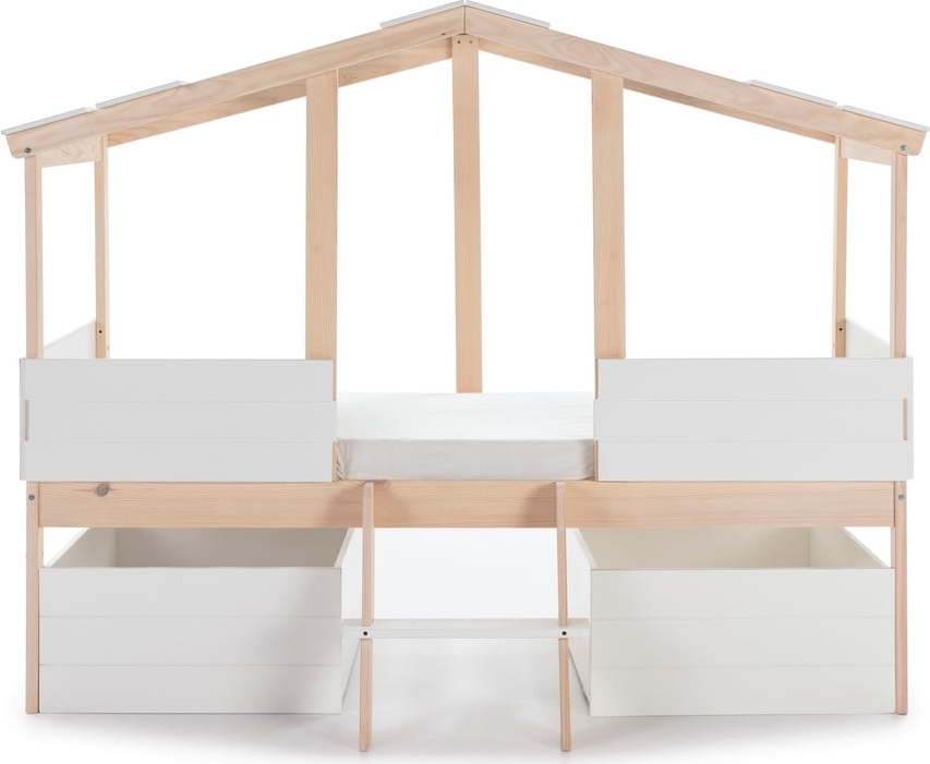 Bílé šuplíky pod dětskou postel 2 ks Parma – Marckeric Marckeric