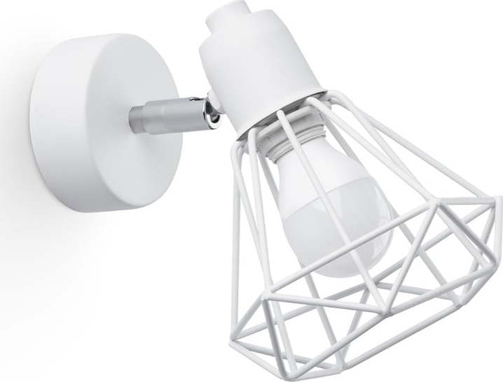 Bílé nástěnné svítidlo ø 10 cm Varpu – Nice Lamps Nice Lamps