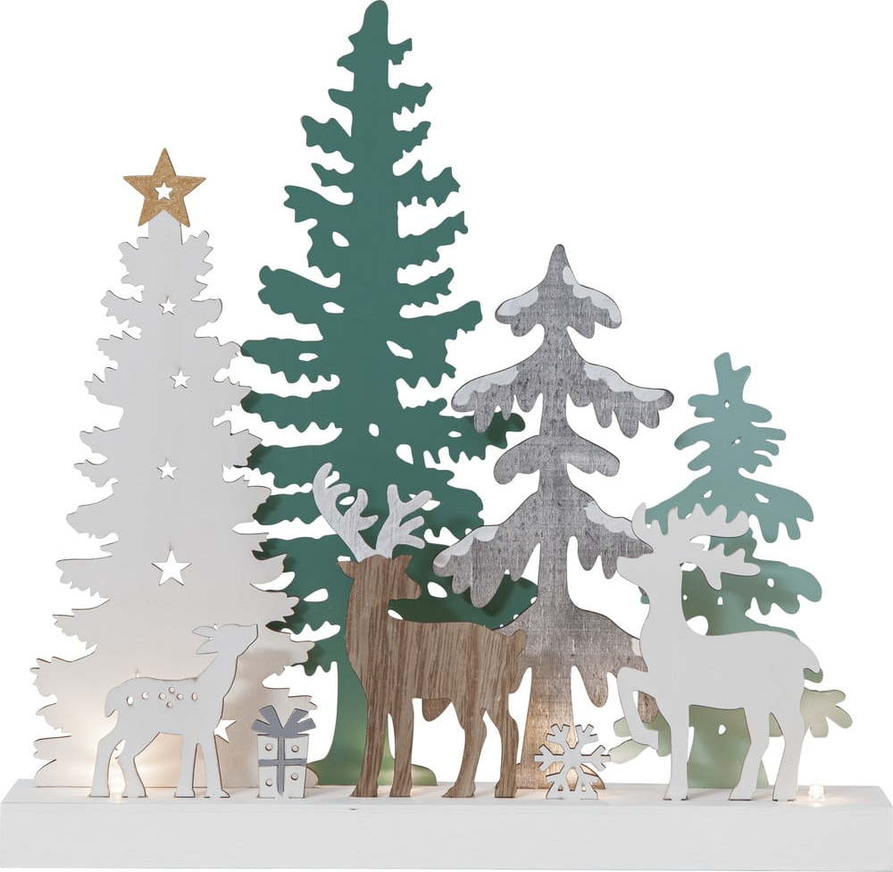 Bílá světelná dekorace s vánočním motivem Reinbek – Star Trading Star Trading