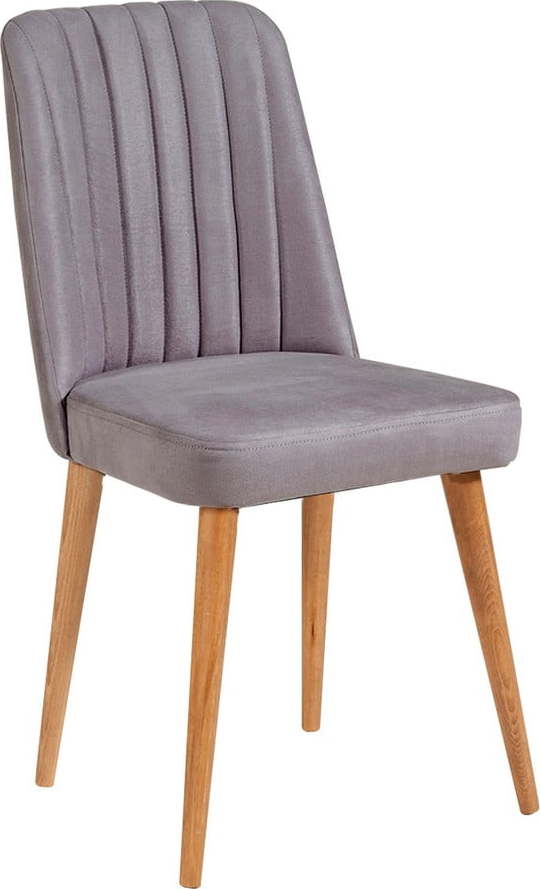 Šedá sametová jídelní židle Stormi Sandalye – Kalune Design Kalune Design