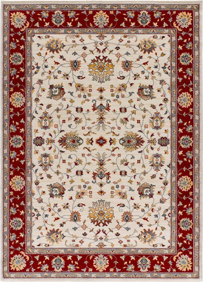 Červeno-krémový koberec 80x150 cm Classic – Universal Universal