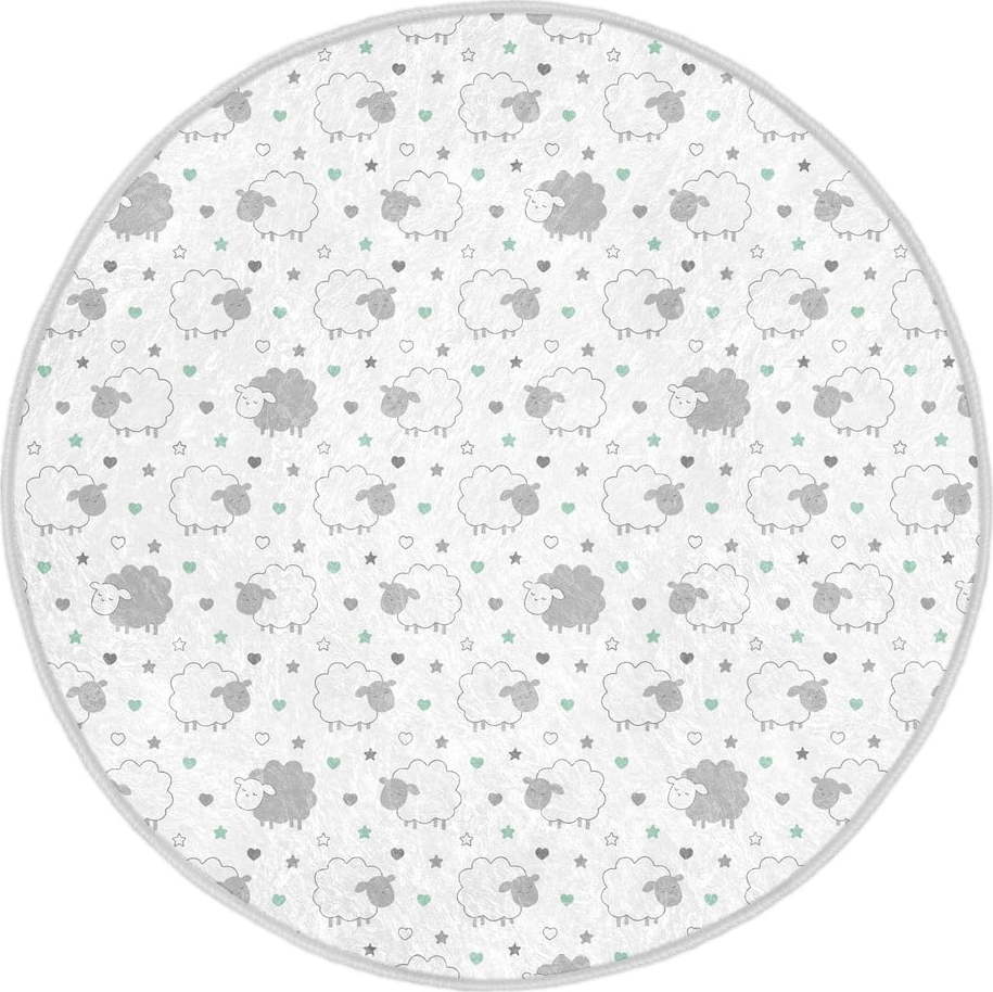 Dětský koberec ve světle šedo-bílé barvě ø 120 cm Comfort – Mila Home Mila Home