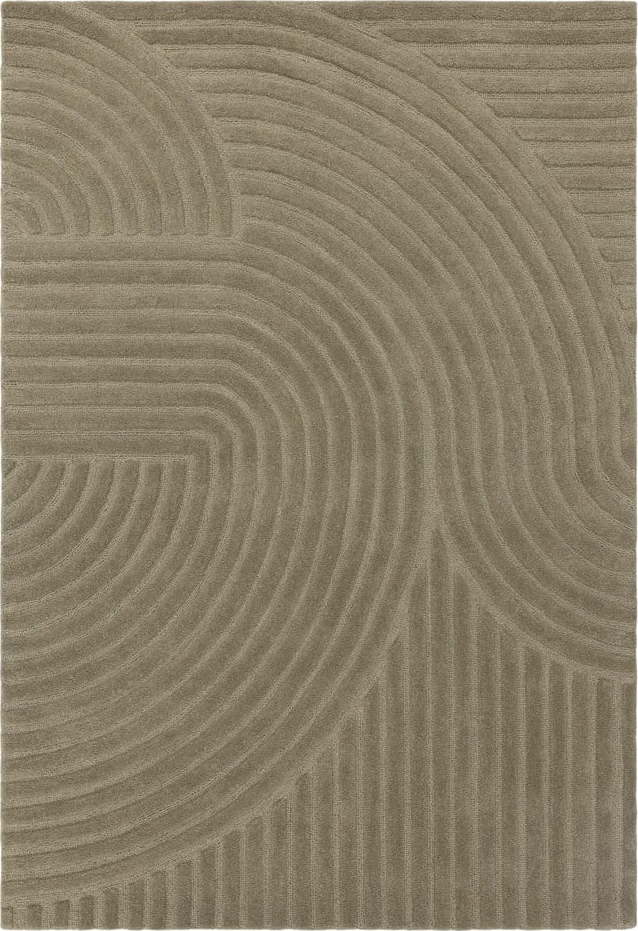 Khaki vlněný koberec 160x230 cm Hague – Asiatic Carpets Asiatic Carpets