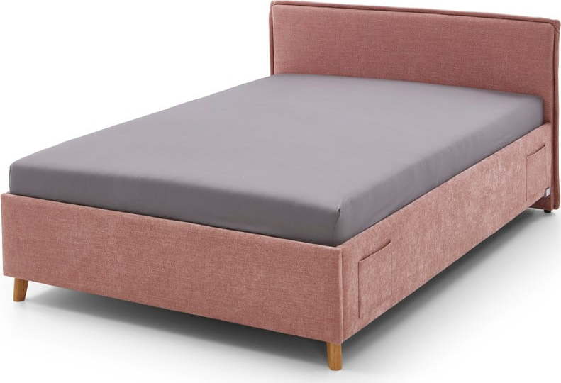 Růžová dětská postel s úložným prostorem 90x200 cm Fun – Meise Möbel Meise Möbel