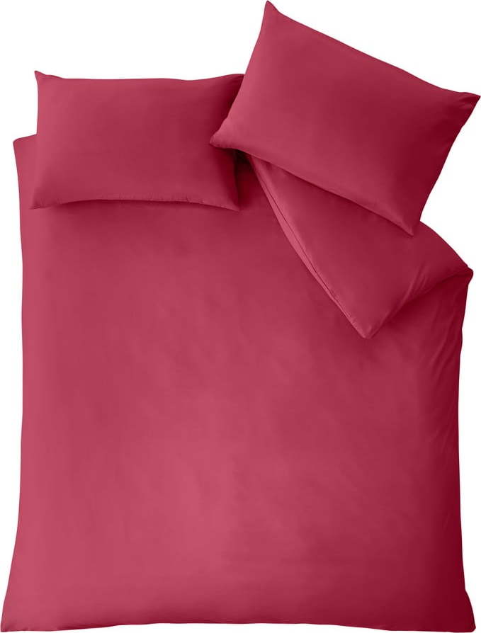 Tmavě růžové povlečení na jednolůžko 135x200 cm So Soft Easy Iron – Catherine Lansfield Catherine Lansfield