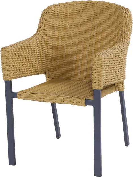 Zahradní židle z umělého ratanu v přírodní barvě Cairo – Hartman Hartman