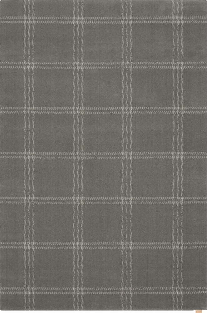 Antracitový vlněný koberec 120x180 cm Calisia M Grid Prime – Agnella Agnella