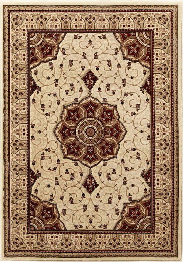Krémovo-hnědý koberec Think Rugs Heritage