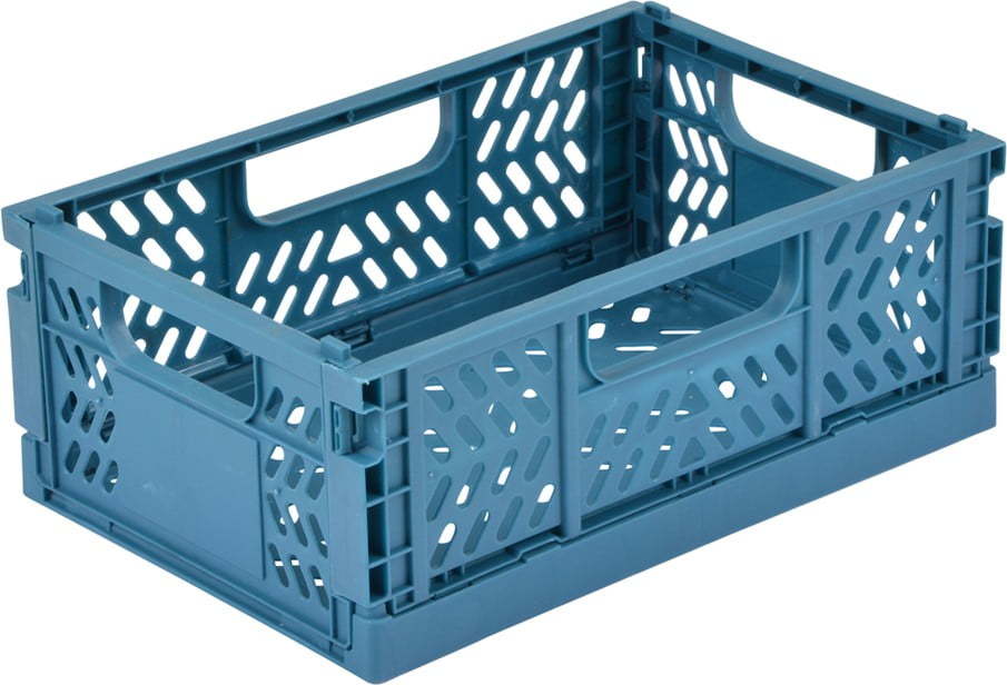 Modrý plastový úložný box 21x14.5x8 cm – Homéa Homea