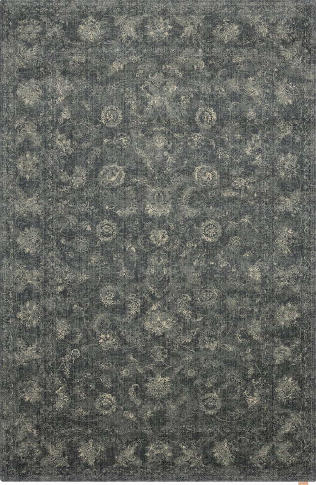 Šedý vlněný koberec 300x400 cm Calisia Vintage Flora – Agnella Agnella