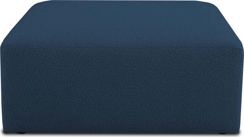 Tmavě modrý modul pohovky z textilie bouclé Roxy – Scandic Scandic