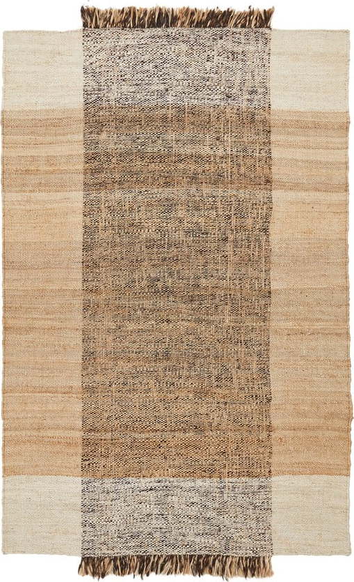 Béžový oboustranný ručně tkaný jutový koberec 160x230 cm Sully – Kave Home Kave Home