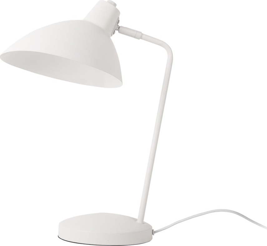 Bílá stolní lampa s kovovým stínidlem (výška 49 cm) Casque – Leitmotiv Leitmotiv