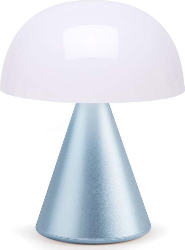 Bílo-světle modrá LED stolní lampa (výška 17 cm) Mina L – Lexon Lexon