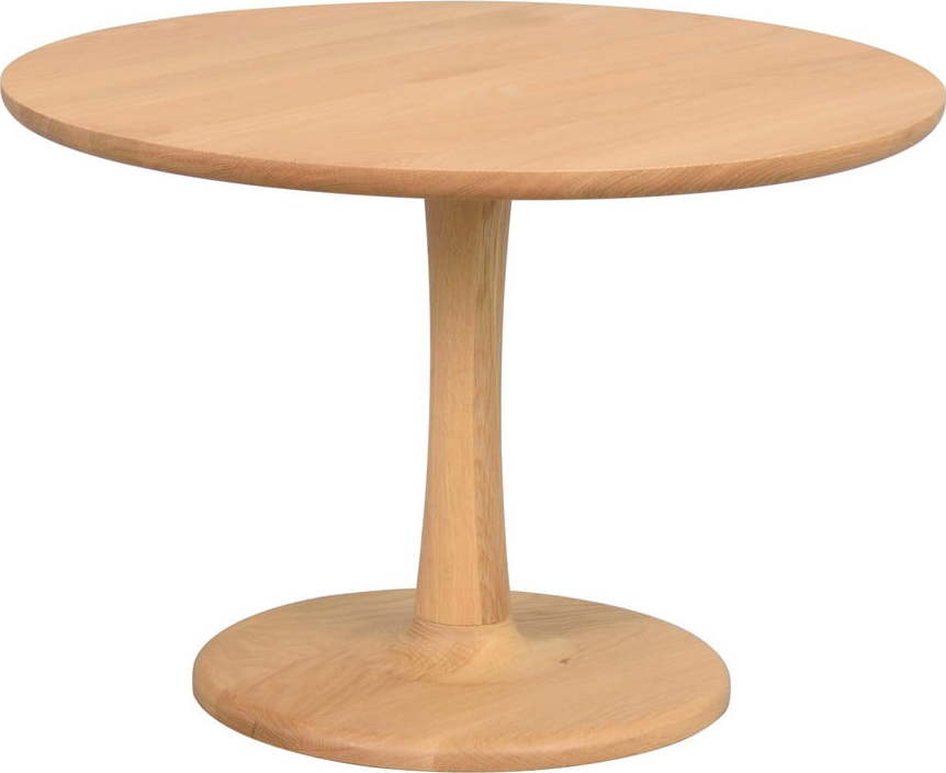 Kulatý konferenční stolek v dekoru dubu v přírodní barvě 60x60 cm Hobart – Rowico Rowico
