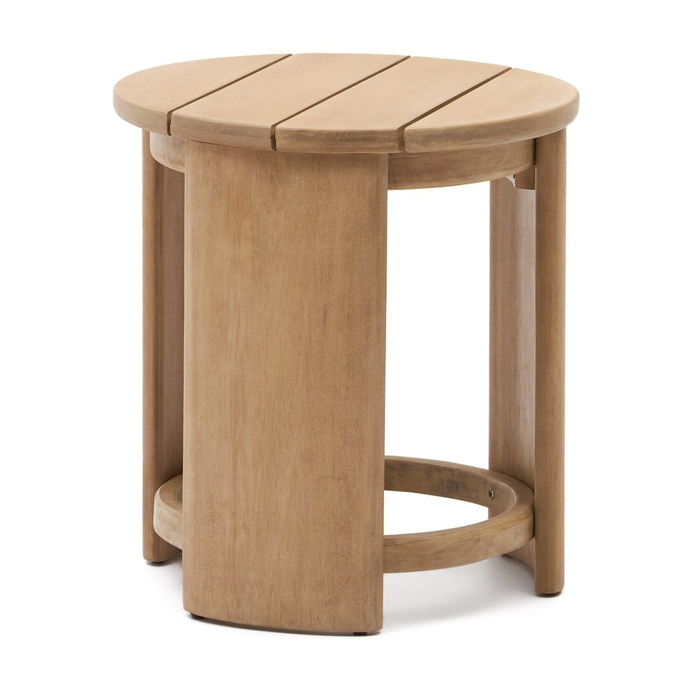 Kulatý zahradní odkládací stolek z eukalyptového dřeva ø 56 cm Xoriguer – Kave Home Kave Home