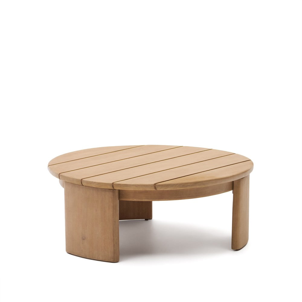 Kulatý zahradní odkládací stolek z eukalyptového dřeva ø 90 cm Xoriguer – Kave Home Kave Home
