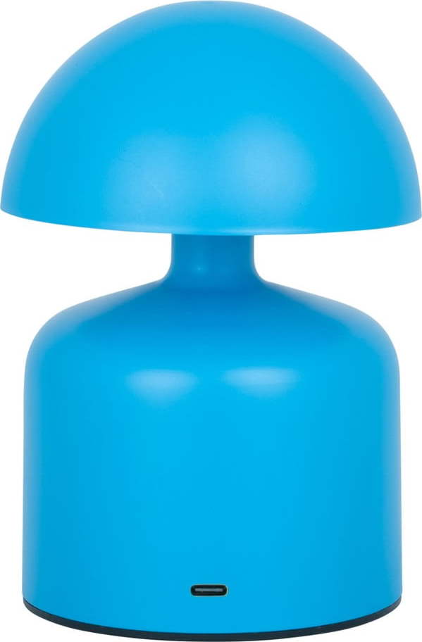 Modrá stolní lampa s kovovým stínidlem (výška 15 cm) Impetu – Leitmotiv Leitmotiv