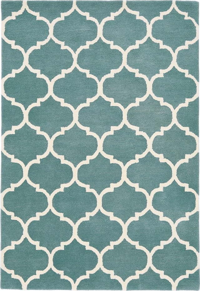 Modrý ručně tkaný vlněný koberec 200x290 cm Albany – Asiatic Carpets Asiatic Carpets
