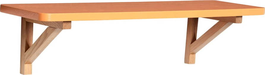 Oranžová police v dekoru dubu 60 cm Arki – Hübsch Hübsch