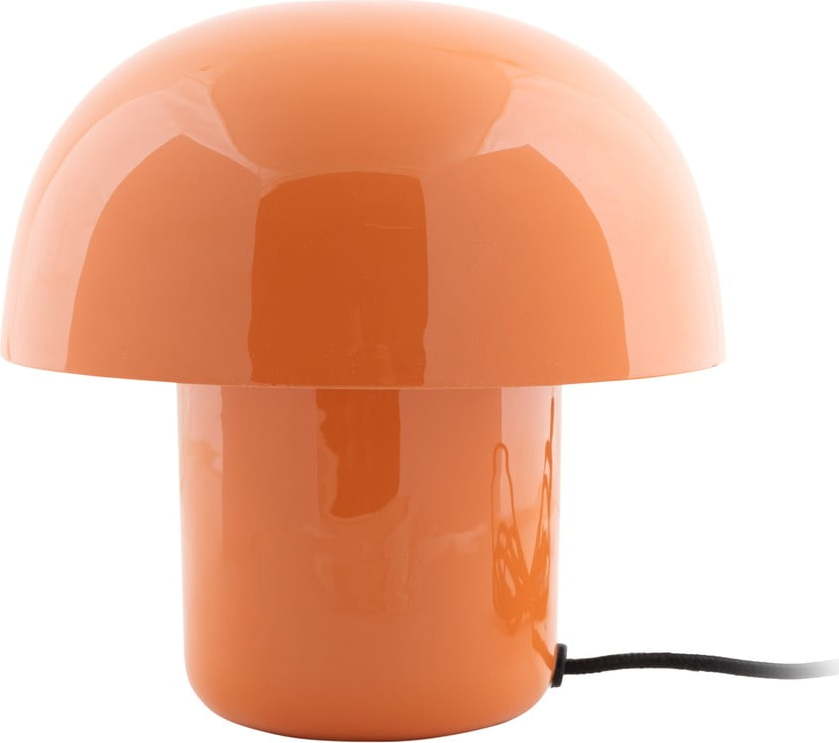 Oranžová stolní lampa s kovovým stínidlem (výška 20 cm) Fat Mushroom – Leitmotiv Leitmotiv