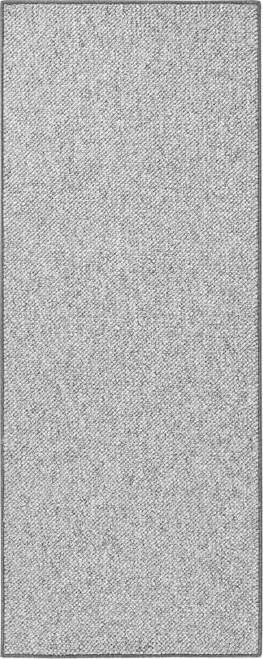 Šedý běhoun 80x300 cm Wolly – BT Carpet BT Carpet