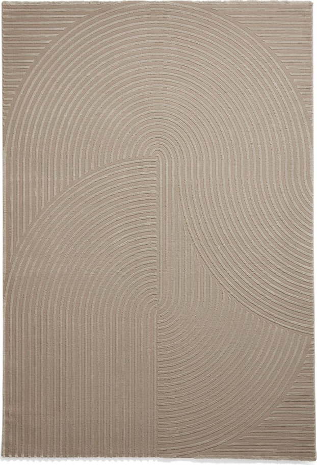 Světle hnědý pratelný koberec z recyklovaných vláken 120x170 cm Flores – Think Rugs Think Rugs