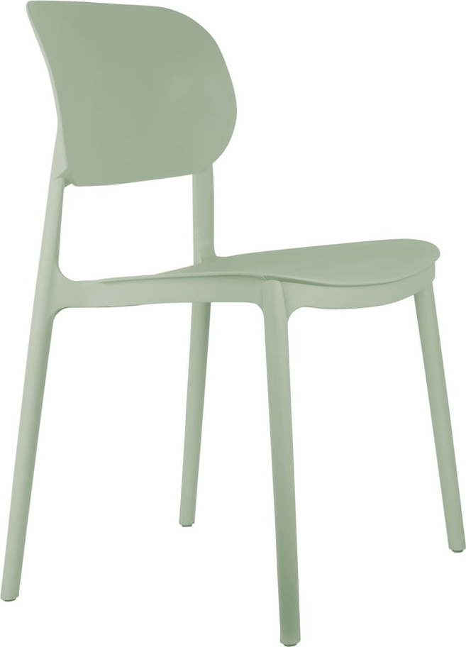 Světle zelené plastové jídelní židle v sadě 4 ks Cheer – Leitmotiv Leitmotiv